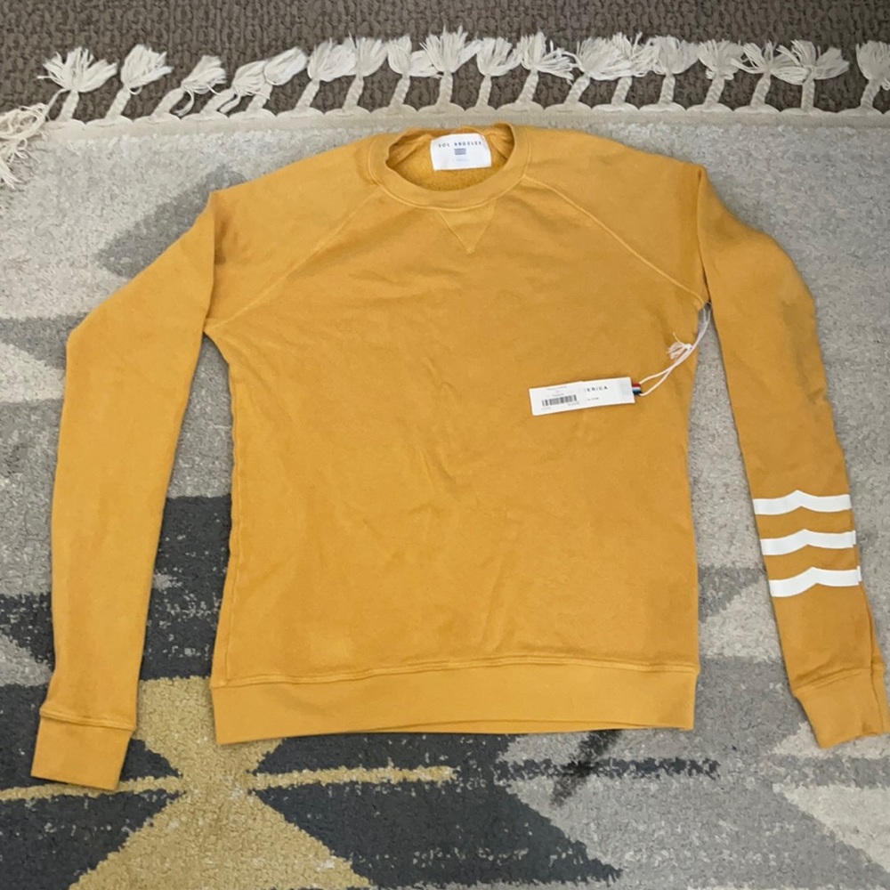 New w/ tags Sol Angeles Waves Pullover Marigold xs